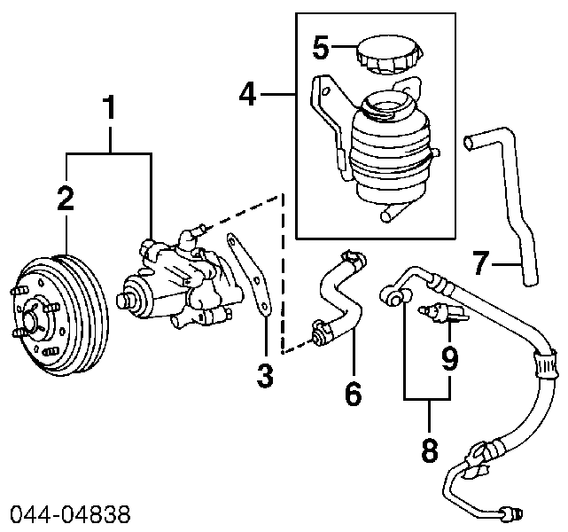Pompa wspomagania hydraulicznego kierownicy Toyota Previa minivan (TCR1, TCR2) (1990 - 2000) cena, od 2325,13 USD