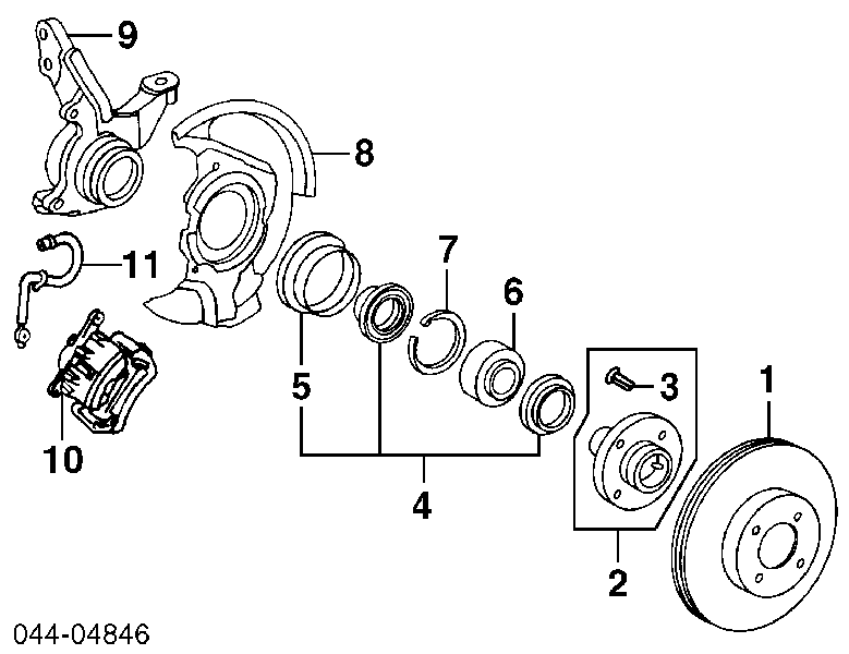 Uszczelniacz piasty przedniej T1221 Musashi