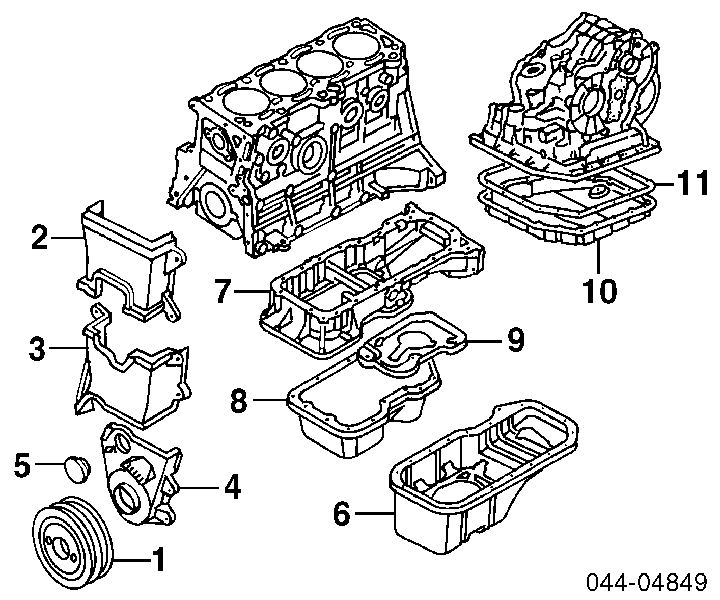 Miska olejowa silnika Toyota Carina E liftback (T19) (1992 - 1997) cena, od 27,47 USD