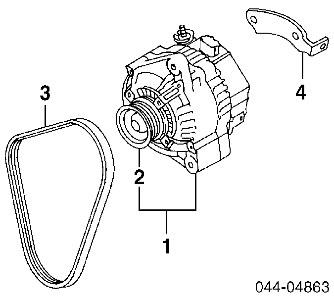 9936670820 Toyota Pas napędowy mechanizmów