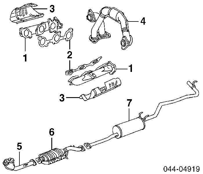 Kolektor wydechowy Toyota 4 Runner