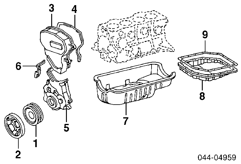 3516802010 Toyota uszczelka miski automatycznej/mechanicznej skrzyni biegów