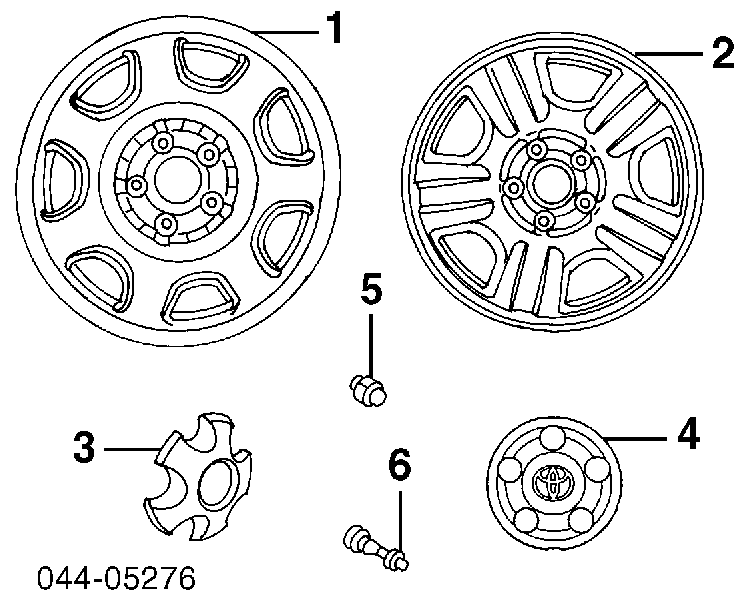 Kołpak do obręczy koła do Toyota RAV4 I XA