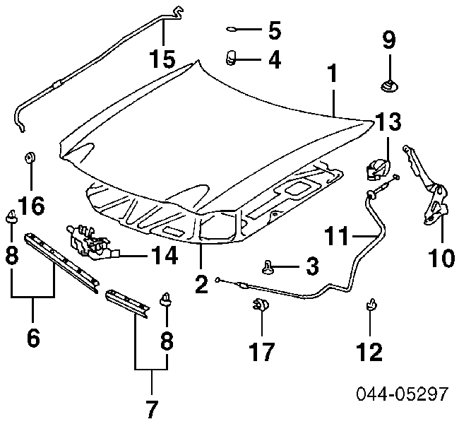 5330120490 Toyota Maska silnika