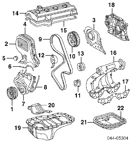 1352103030 Toyota koło zębate walcowe napędu wałka rozrządu