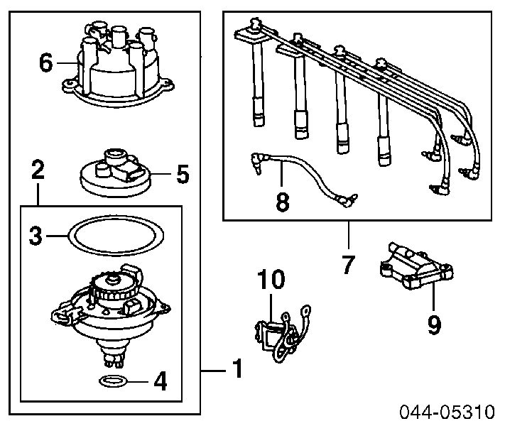 1910274040 Toyota palec rozdzielacza zapłonu