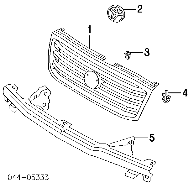 5311160340 Toyota Atrapa chłodnicy