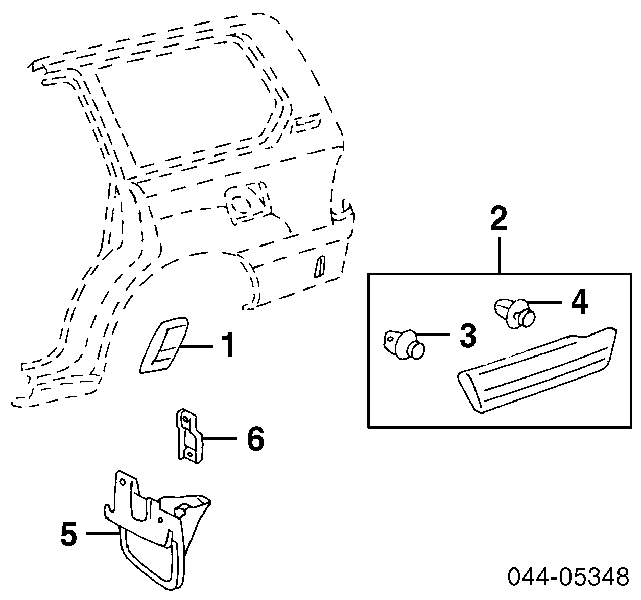 Chlapacz tylny prawy Toyota Land Cruiser 100 (J10)