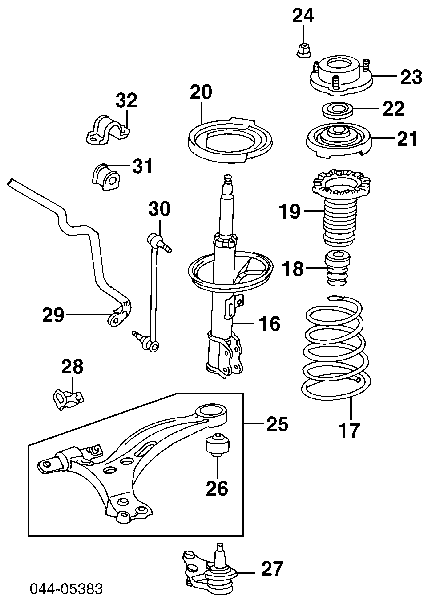 4865507020 Toyota Silentblock przedniego wahacza dolnego