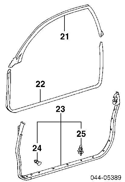 Spinka mocowania nakładek progów 6786712150 Toyota