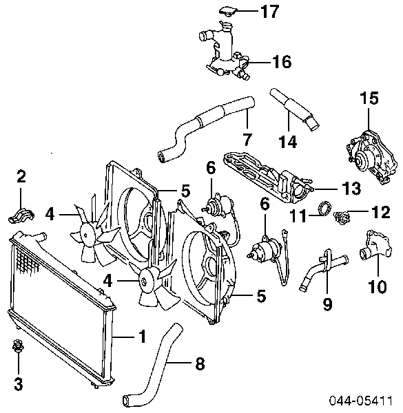 Uszczelka termostatu 1632562010 Toyota