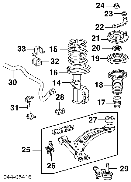 4881006030 Toyota łącznik stabilizatora przedniego lewy