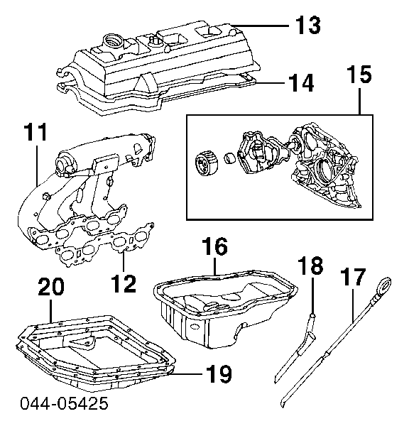 1121374020 Toyota uszczelka pokrywy zaworowej silnika