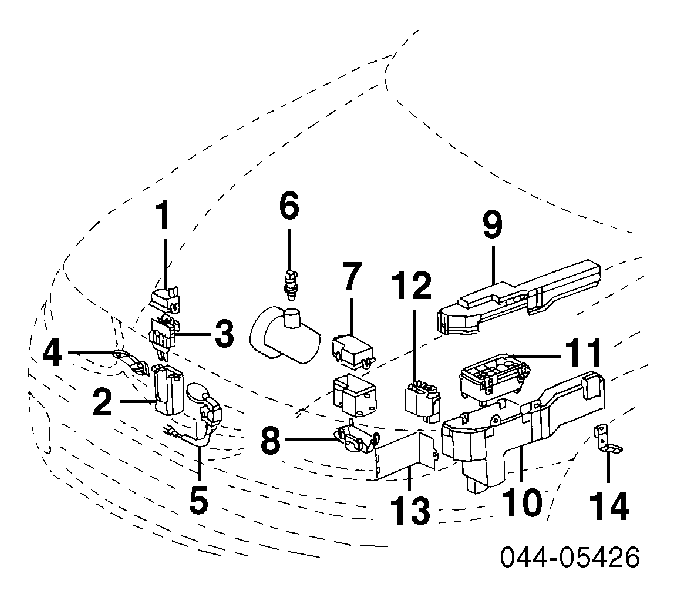 Czujnik pompy wspomagania Toyota Hilux (KUN25)