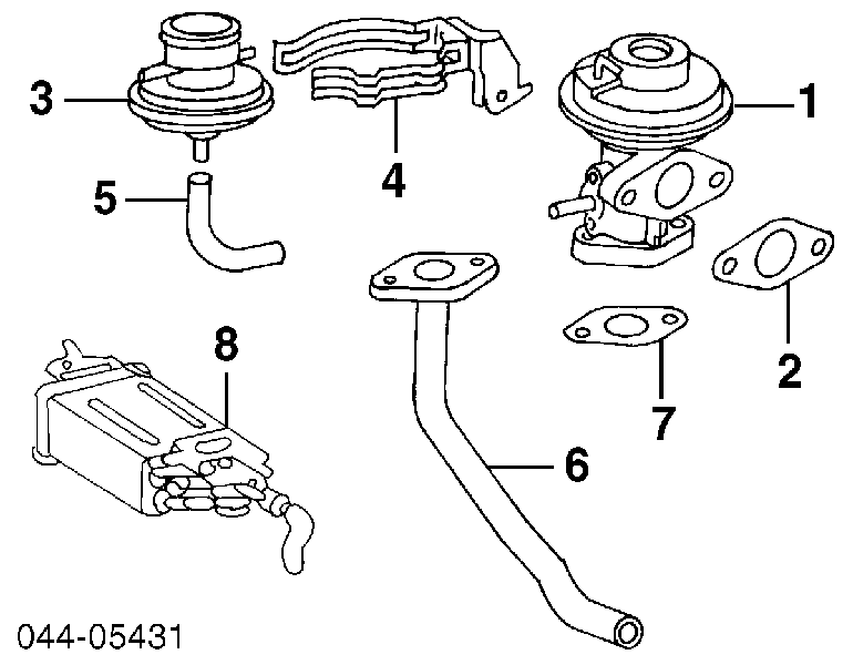 2562774011 Toyota uszczelka zaworu recyrkulacji egr