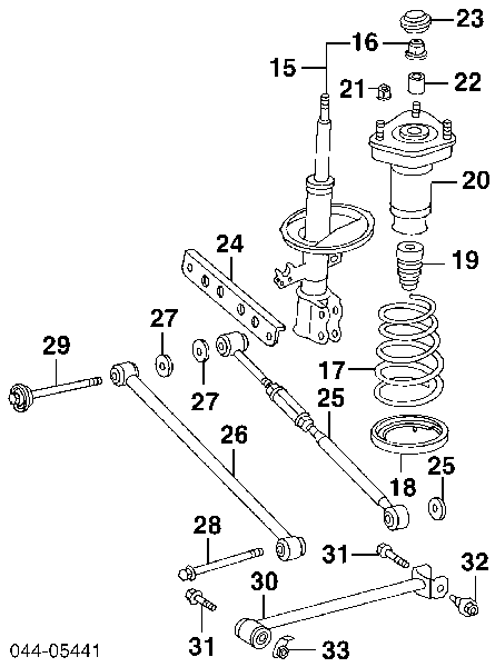48530A9021 Toyota amortyzator tylny prawy