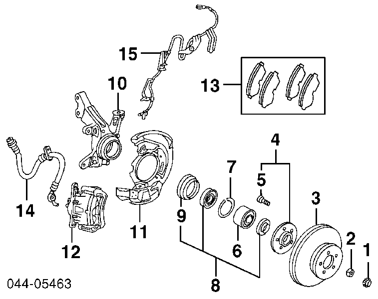 0442220080 Toyota uszczelniacz piasty przedniej