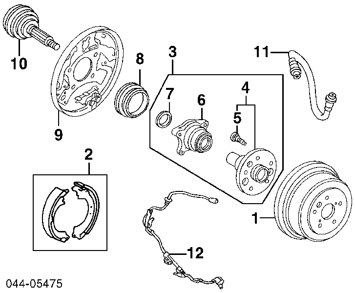 4241042010 Toyota piasta tylna