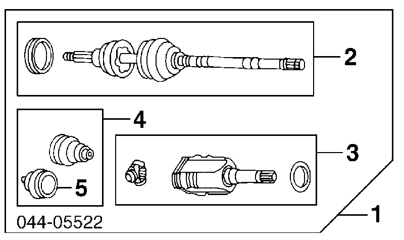 4347029147 Toyota przegub homokinetyczny przedni zewnętrzny