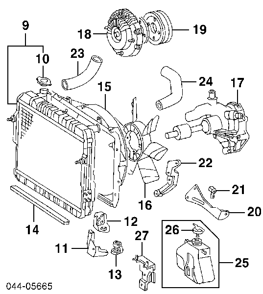 0K20215205 Hyundai/Kia pokrywa (korek chłodnicy)