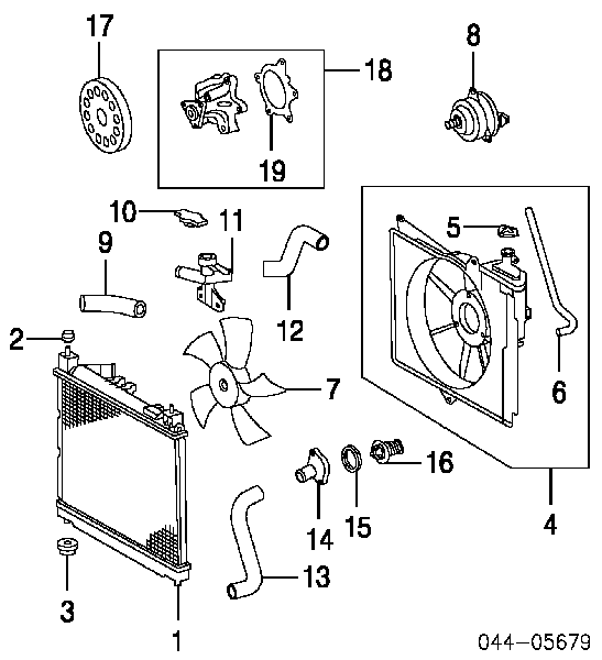 Termostat Toyota Echo 