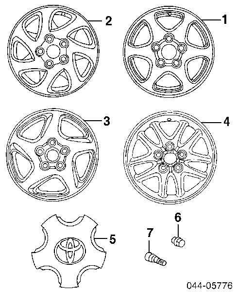 Kołpak do obręczy koła do Toyota Camry IV V20