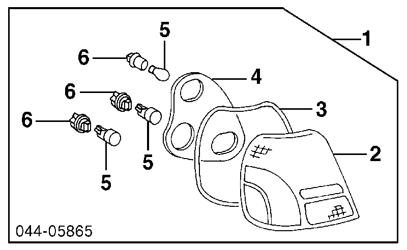 Lampa tylna Toyota Echo