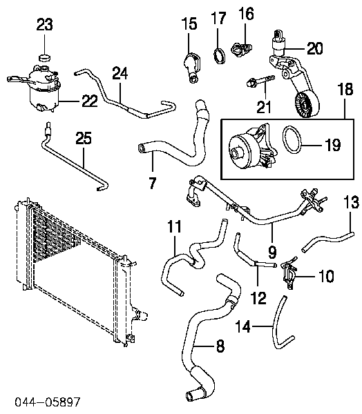 1610029095 Toyota pompa chłodząca wodna