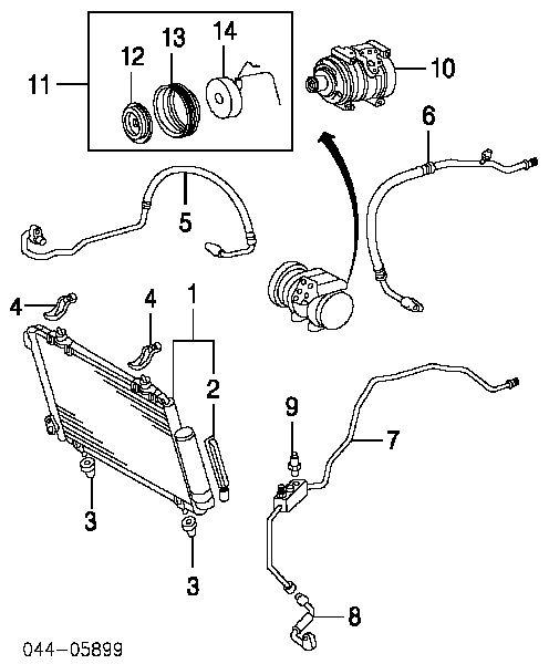 Osuszacz klimatyzacji Toyota RAV4 3 (A3)