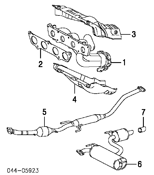 1745120010 Toyota pierścień kolektora wydechowego