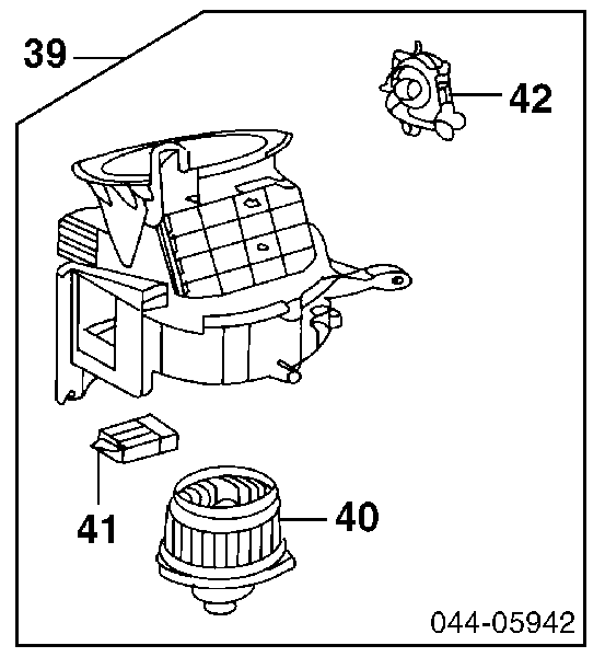 Rezystor wentylatora nagrzewnicy (ogrzewacza kabiny) Lexus SC (Z40)