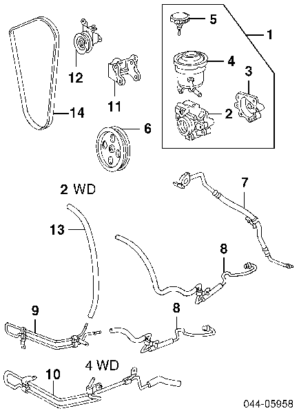 9936401080 Toyota pas napędowy mechanizmów