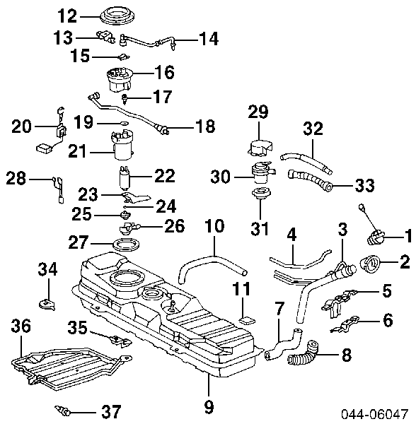 Uszczelniacz pompy paliwa Toyota RAV4 2 (XA2)