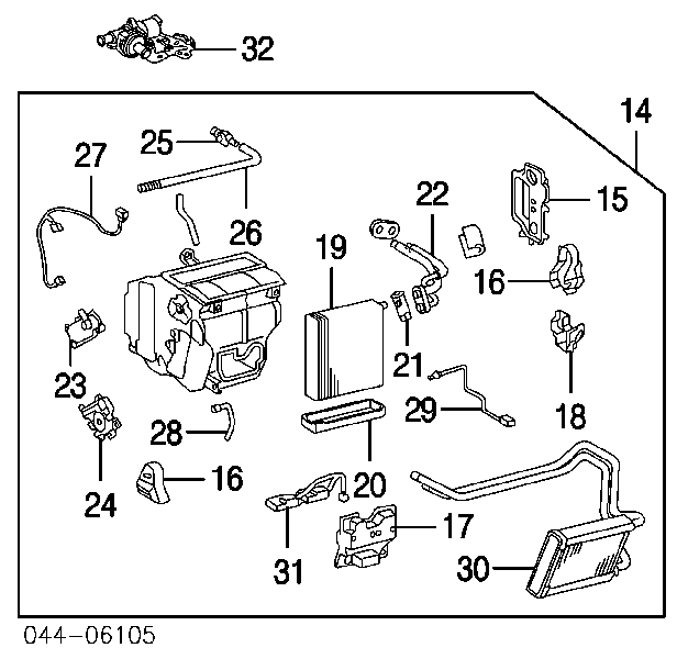 Parownik klimatyzacji Toyota RAV4 II SUV (XA2) (2000 - 2005) cena, od 87,73 USD