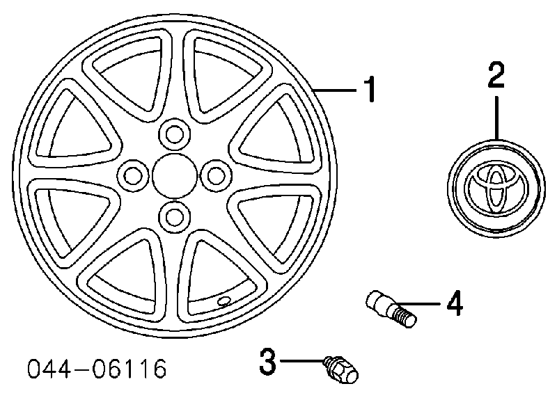 Kołpak do obręczy koła do Toyota Corolla  E11