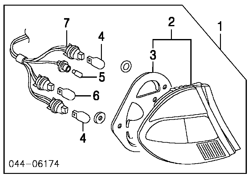Lampa tylna Toyota Prius