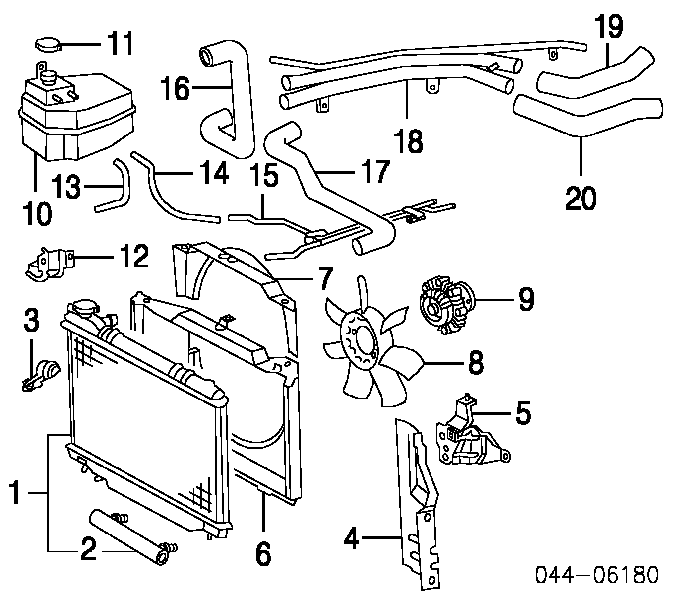 1640176021 Toyota pokrywa (korek chłodnicy)