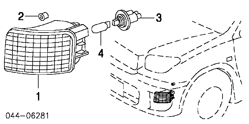 8152142060 Toyota kierunkowskaz lewy