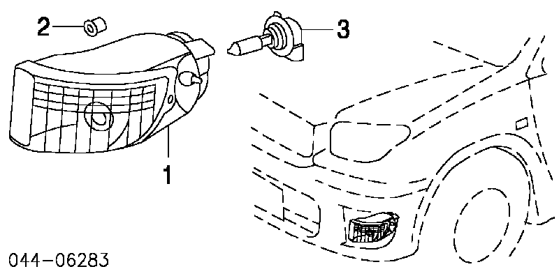 8121142020 Toyota lampa przeciwmgielna prawa