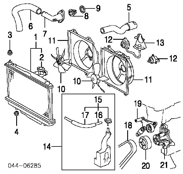 1640028190 Toyota chłodnica silnika