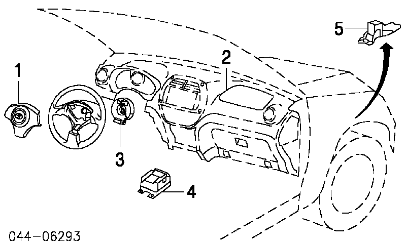 010617901CGF Toyota poduszka powietrzna (airbag kierowcy)