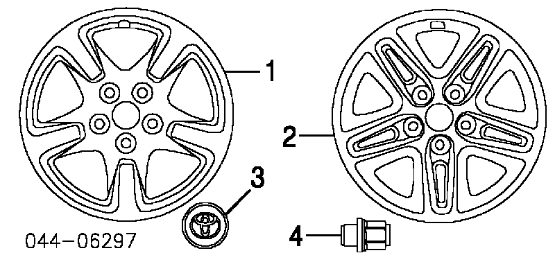 Kołpak do obręczy koła Toyota RAV4 2 (XA2)