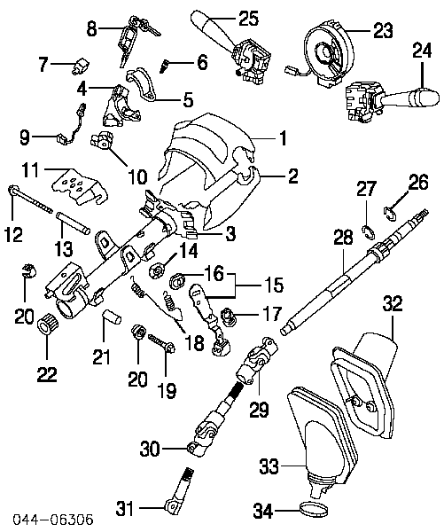 8465242110 Toyota przełącznik zespolony prawy