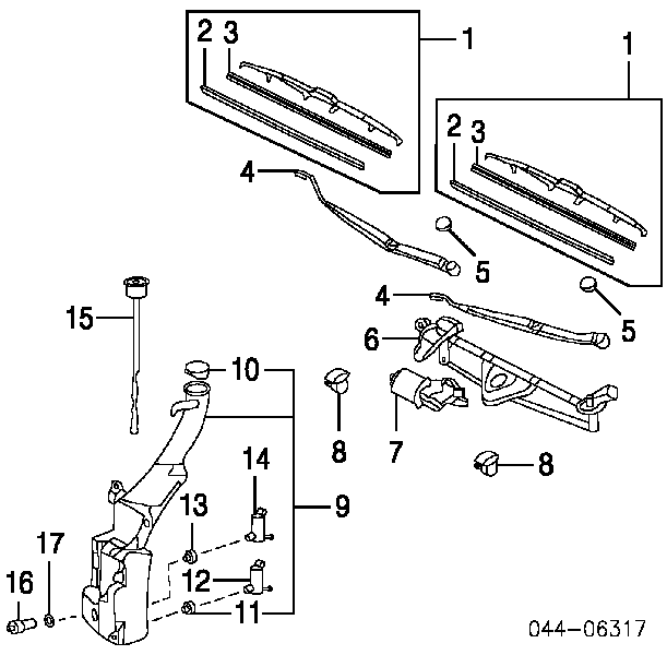 8533060140 Toyota pompka spryskiwacza szyby tylnej