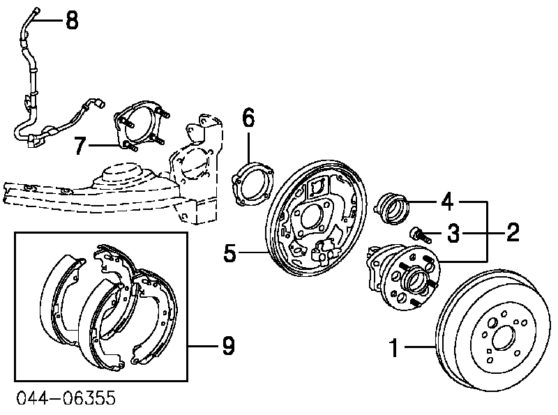 4241042030 Toyota piasta tylna