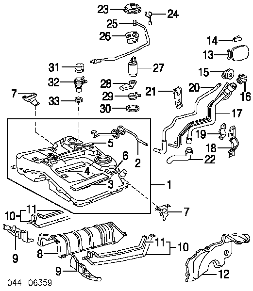Pompa paliwa elektryczna zanurzeniowa Toyota 2322116490 cena, od 32,06 USD
