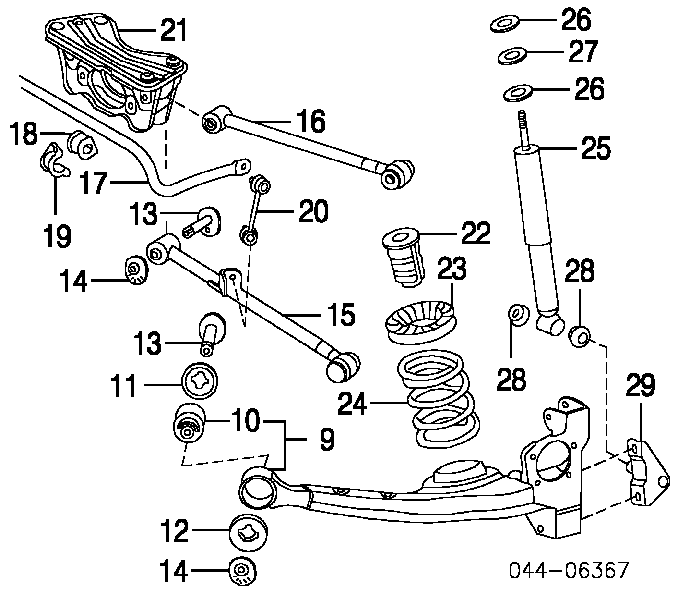 Sprężyna tylna Toyota RAV4 2 (XA2)