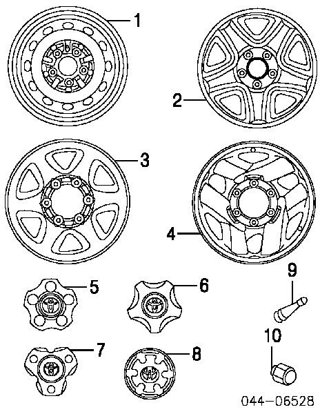 9094201104 Toyota Nakrętka koła