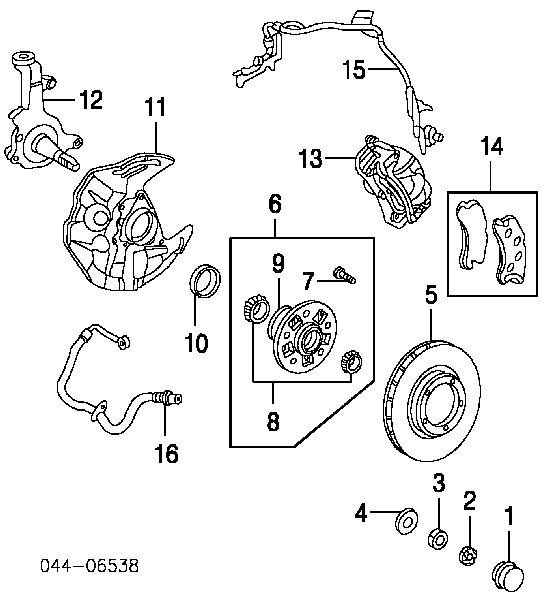 Uszczelniacz piasty przedniej 9031150005 Toyota