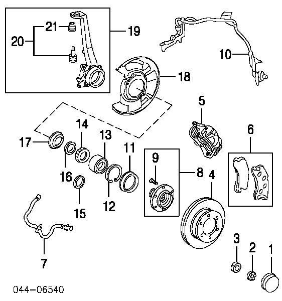 Zaślepka piasty Toyota 4Runner (GRN21, UZN21)